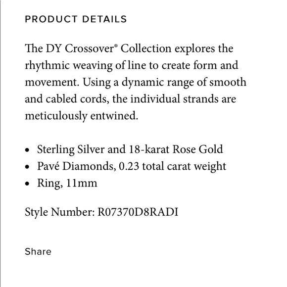 David Yurman ring - Picture 5 of 7